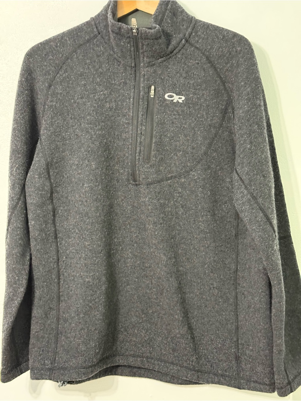 Outdoor Research Men's Vashon Fleece 1/4-Zip Jacket - Dark Charcoal